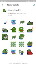 Pepe Stickers for WA (Animated) - Pepe the Frog