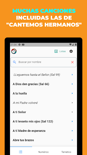 Android application icmCantos screenshort