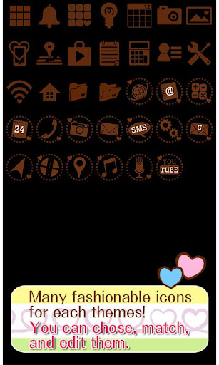 -Twirly Heart- Theme +HOME Screenshot 4 - AppWisp.com