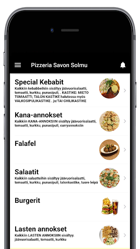 Android application Haminan Kebab Pizzeria screenshort