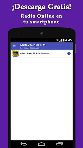 Android application Adulto Joven 88.1 FM Caracas - screenshort