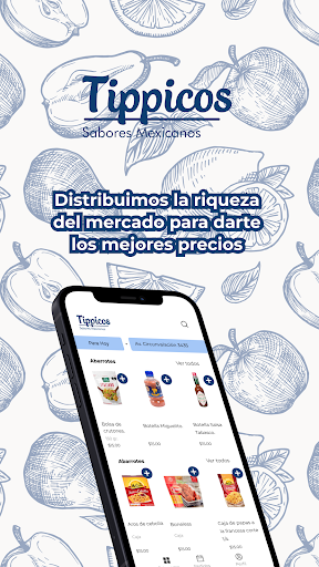 Android application Típpicos screenshort