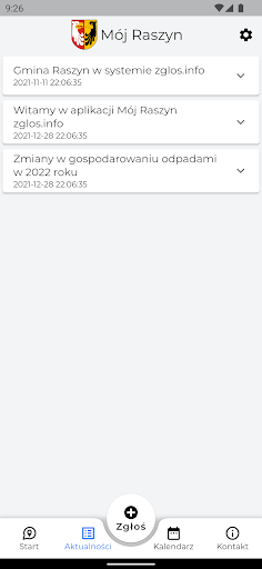 Zgłoś info Screen 2