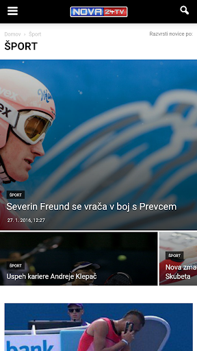 Android application Nova24TV screenshort