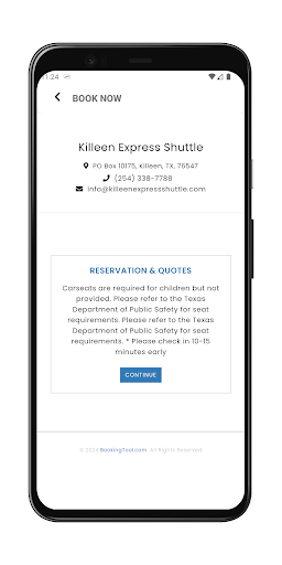 Killeen Express Shuttle Screen 3
