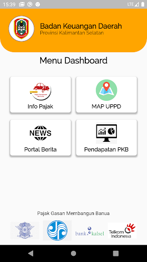 Android application Bapenda Prov Kalsel screenshort