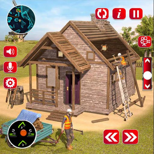 Wood House Construction Game