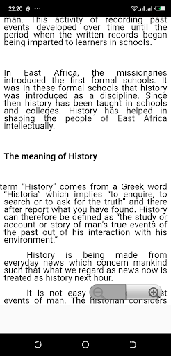 History notes Form 1-4 and KCSE revision Material