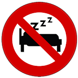Impossible to sleep - Alarm clock free icon