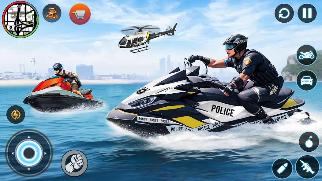 Police Thief Games: Cop Sim 2.1.4 APK + Mod (Unlimited money) إلى عن على ذكري المظهر