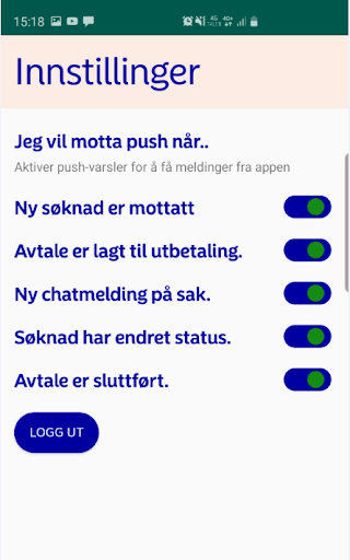 Android application Nordea Finans Flow screenshort