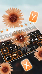 Beautiful Sunflower Keyboard B