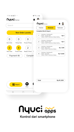 Nyuci apps - Outlet Partner Screen 2