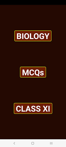 Android application 11 Class Biology MCQs screenshort