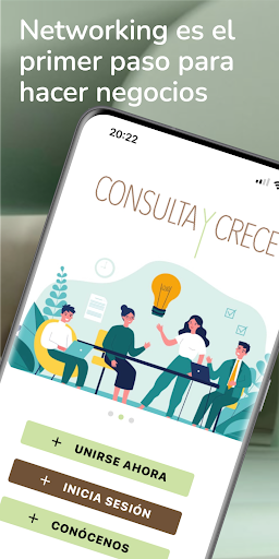 Android application Consulta y Crece screenshort