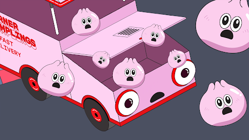 Screenshot of Dumpling Delivery by Mailchimp