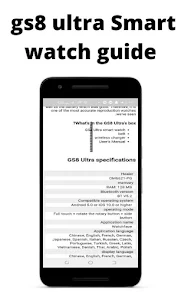 gs8 ultra Smart watch guide