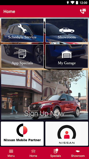Android application Edison Nissan MLink screenshort