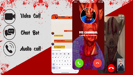 talking cannibal:fake call 1.0 APK + Mod (Unlimited money) untuk android