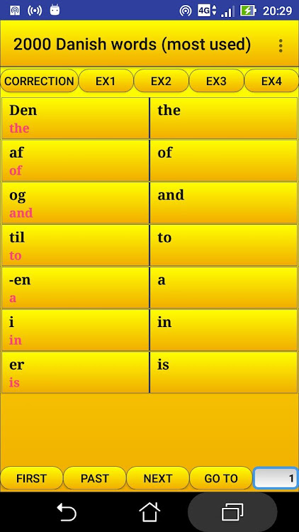 2000 Danish Words (most used) - 15 - (Android)