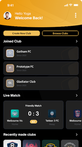 Android application A-FOOTBALL - Football Stat screenshort