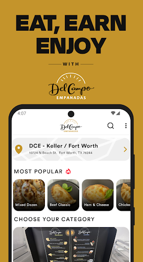 Android application Del Campo Empanadas screenshort