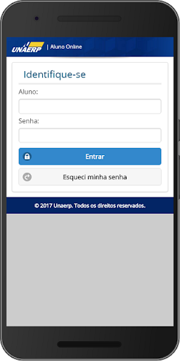 Android application Aluno Online Mobile screenshort