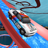 Sports Cars Water Slide - Water Slide Racing Games icon