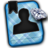 GO CONTACTS-DiamondPlaidBlue icon