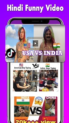 Android application Indian Hilarious Comedy Videos screenshort