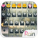 Rain Drops Flat Emoji Keyboard icon