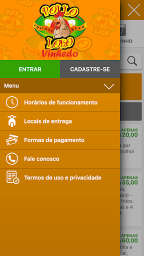 Android application Pollo Loko Vinhedo SP screenshort