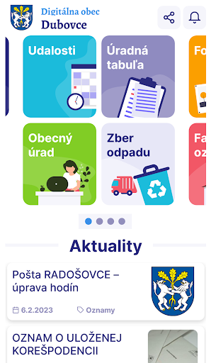 Android application Dubovce screenshort