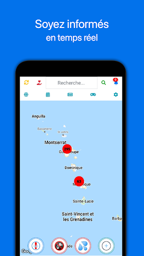 Android application Omijo - information sur l'eau screenshort