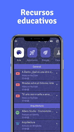 Android application Aeducar - Recursos educativos screenshort