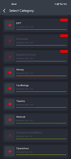 Medical Quiz - EMT Screen 3