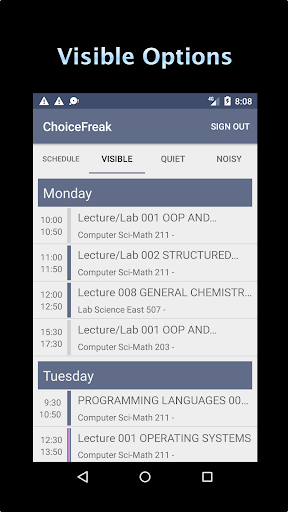 ChoiceFreak EDU Screen 2