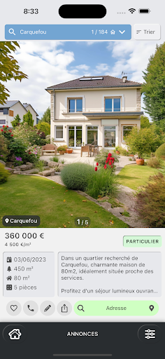 Android application Cadastre.com screenshort