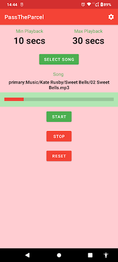 Android application PassTheParcel screenshort