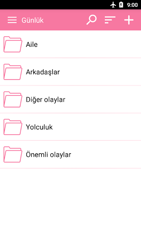 Kişisel Günlük Android Uygulaması Ekran Görüntüsü 2