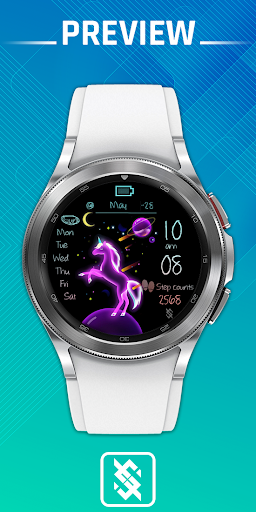 Android application BFF22- Neon Art Unicorn screenshort
