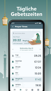 Gebetszeiten - Athan, Qibla