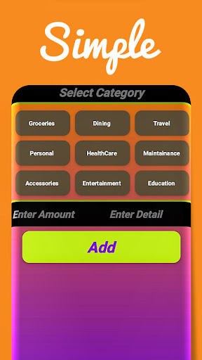 Android application FrugalFox Expense Tracker screenshort