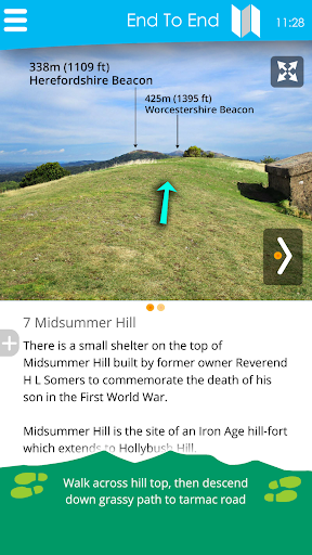 Android application MalvernsWalks screenshort