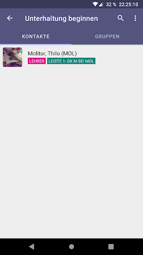Android application KWO Messenger screenshort