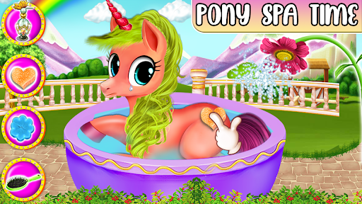 Android application Unicorn Pony Horse Grooming screenshort