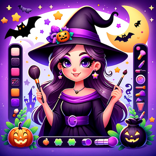 Halloween Fun Girl Makeup Game logo