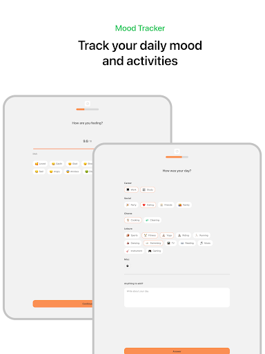 Screenshot of Mood Tracker & Reflect - Luci