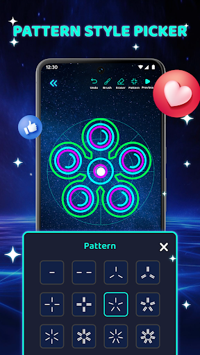 Glow Finger Spinner: Fun Spin screenshot 4