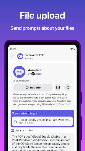 Screenshot of Poe - Fast AI Chat